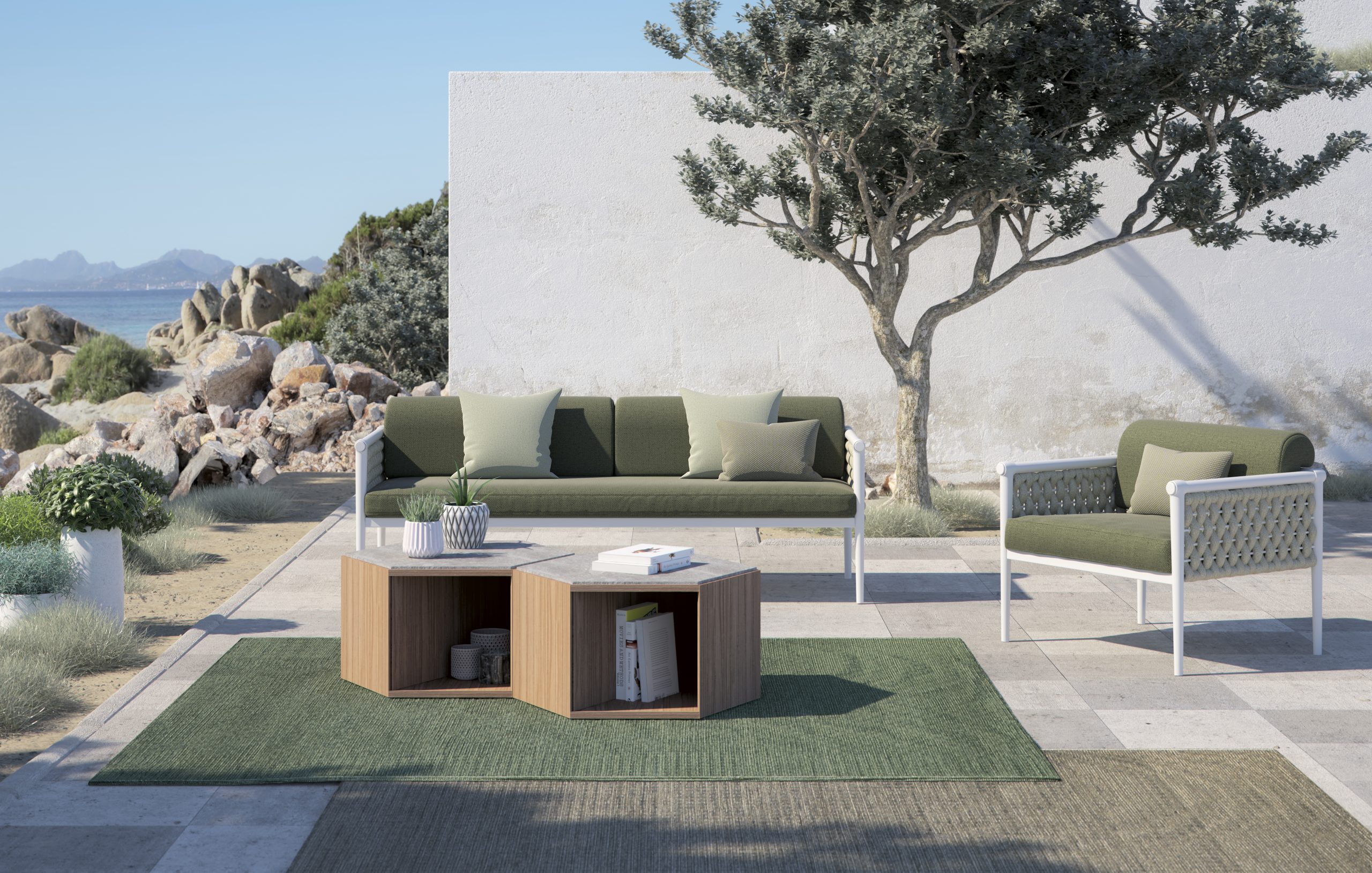 Τραπεζάκι Zeta σε ξύλο teak σε διάσταση 80 x 70 x 42 cm - Casa Vogue - Image 3