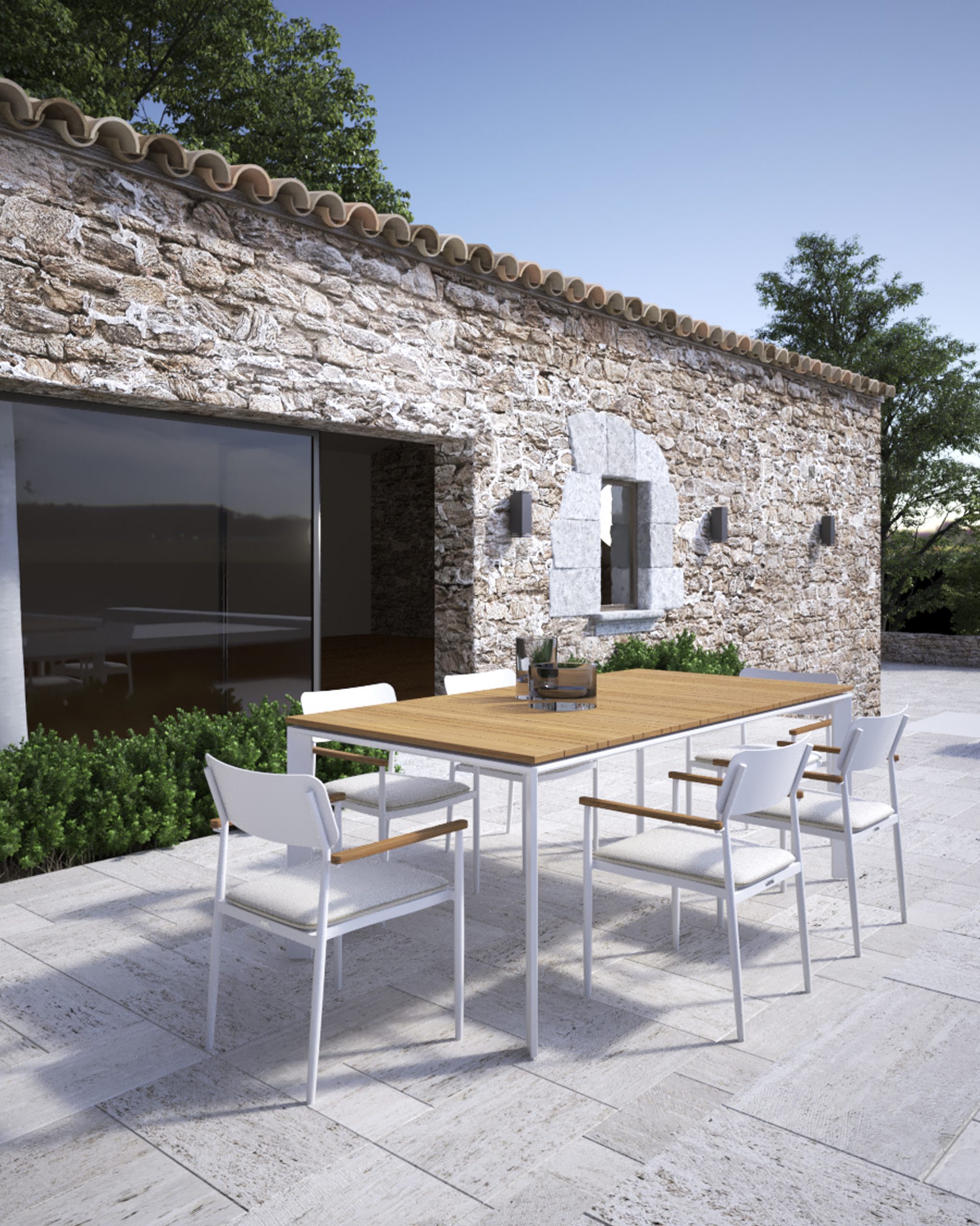 Magic Table σε λευκό χρώμα σε διάσταση 220x110cm - Casa Vogue - Image 3