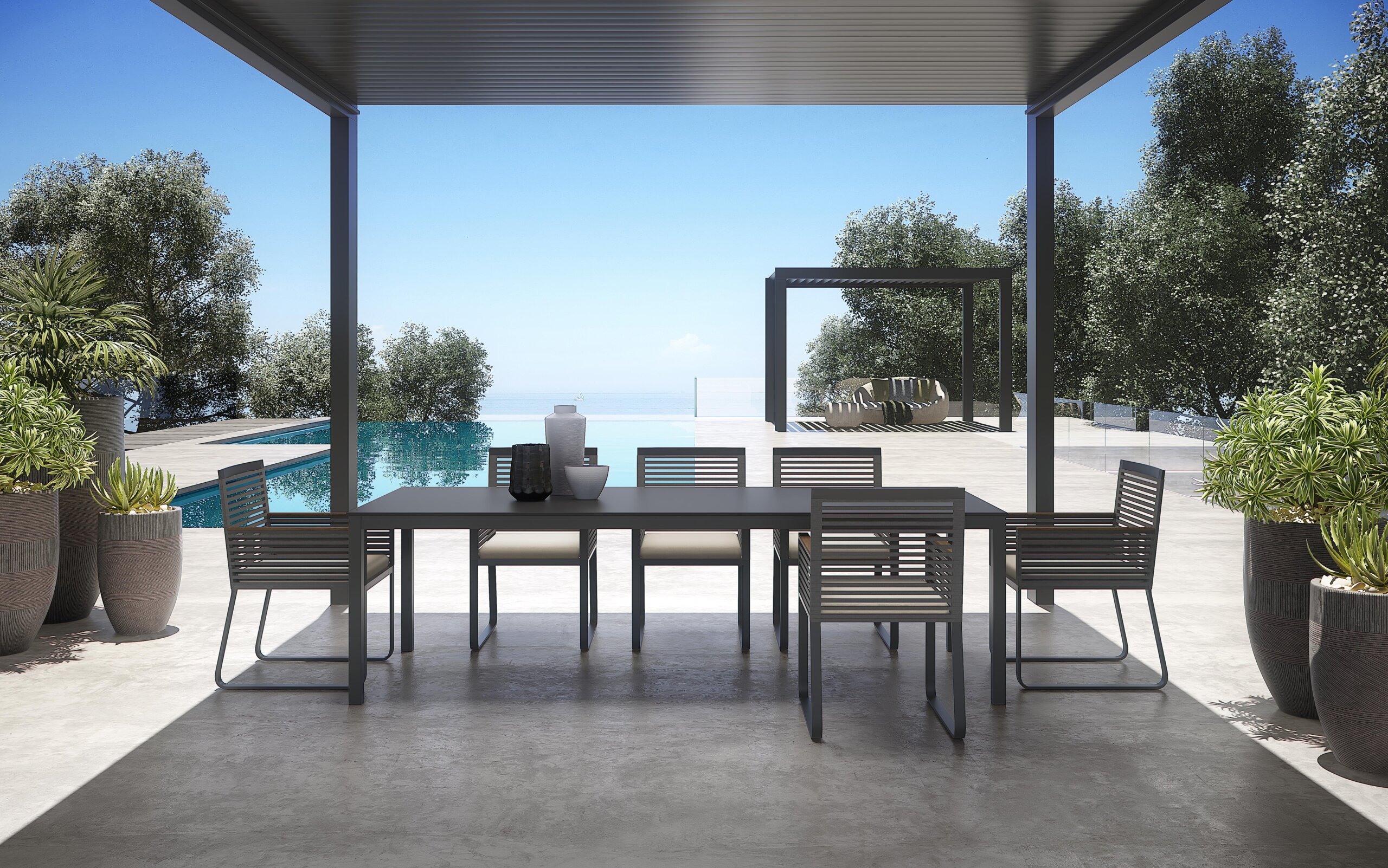 Flair Table σε λευκό χρώμα σε διάσταση 200x100cm - Atmoshpera - Image 2