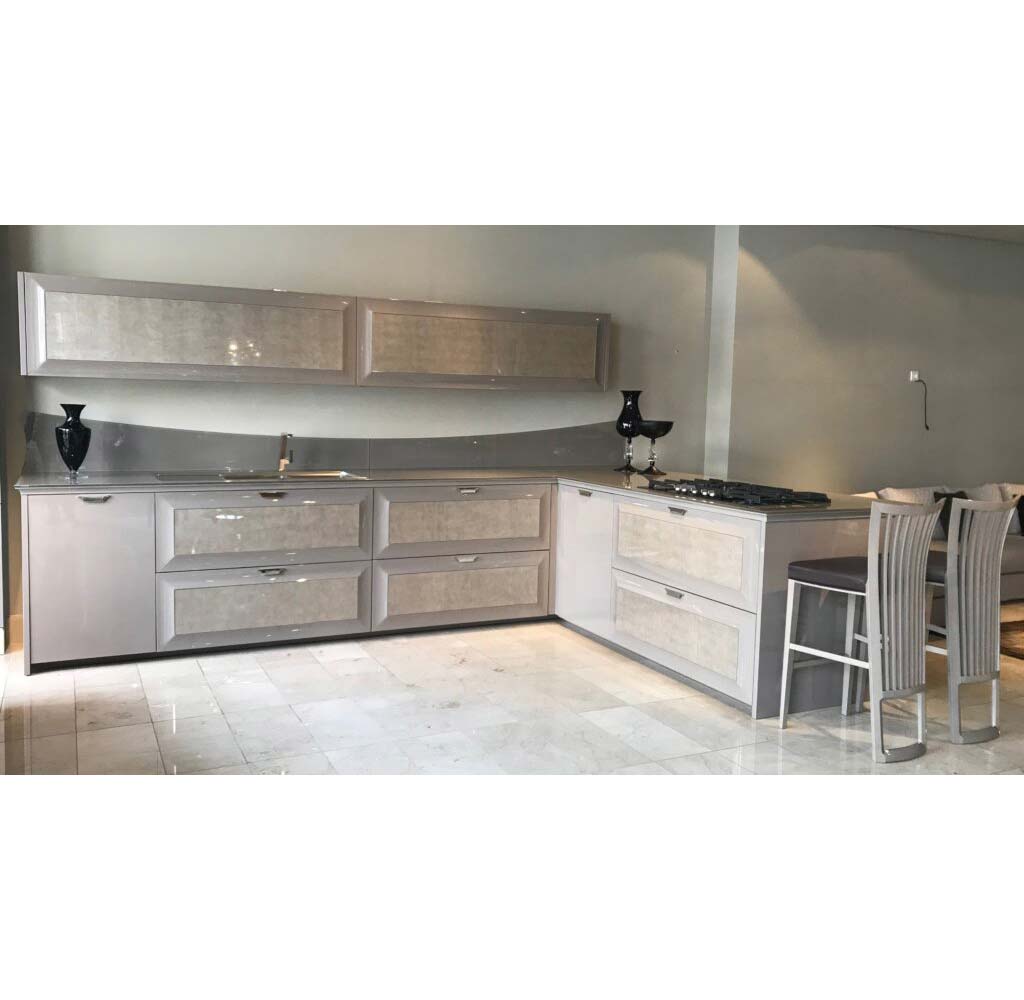 Κουζίνα Diamond λάκα με δέρμα 410x260 Casa Vogue