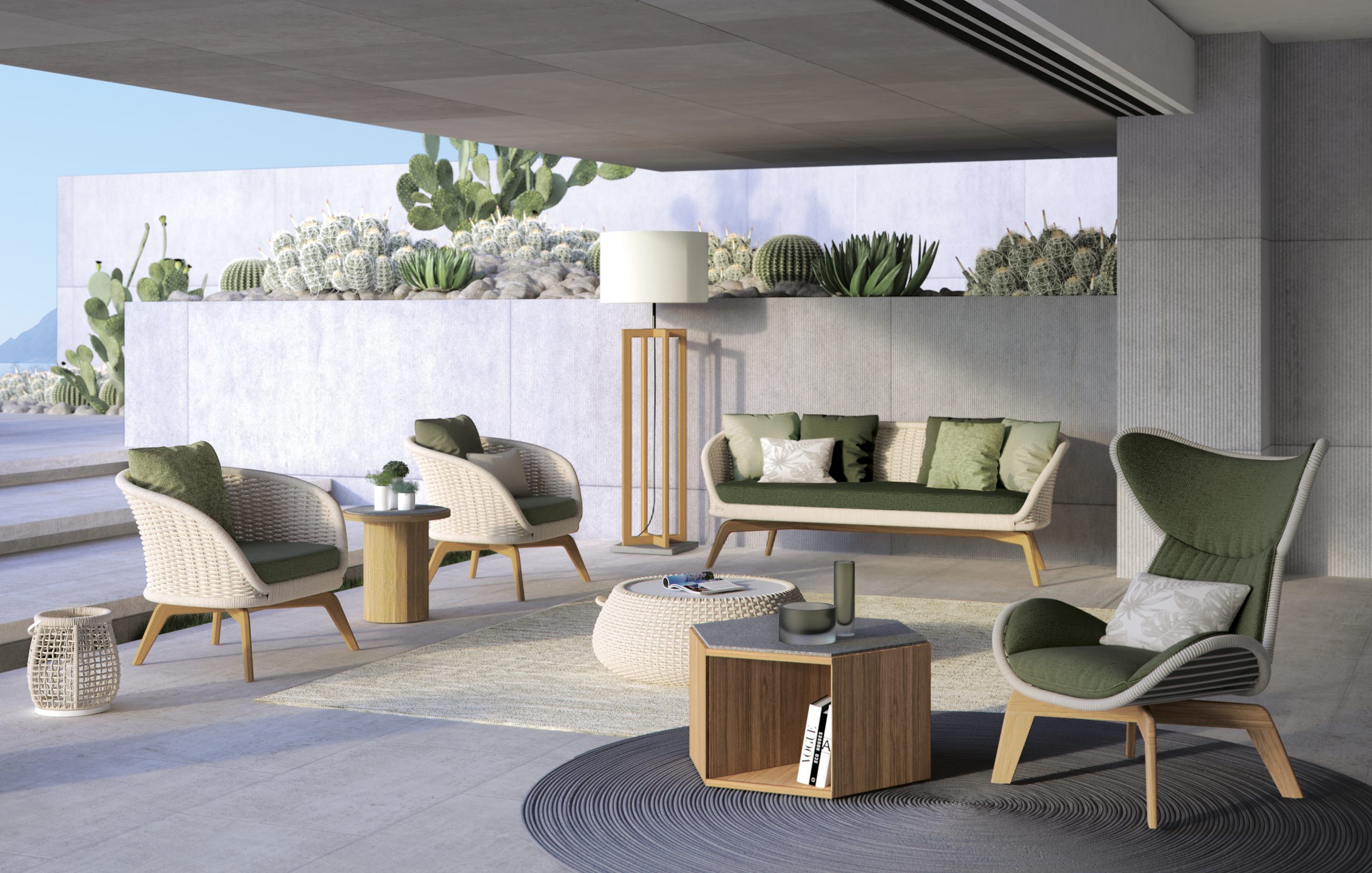 Τραπεζάκι Zeta σε ξύλο teak σε διάσταση 80 x 70 x 42 cm - Casa Vogue - Image 4