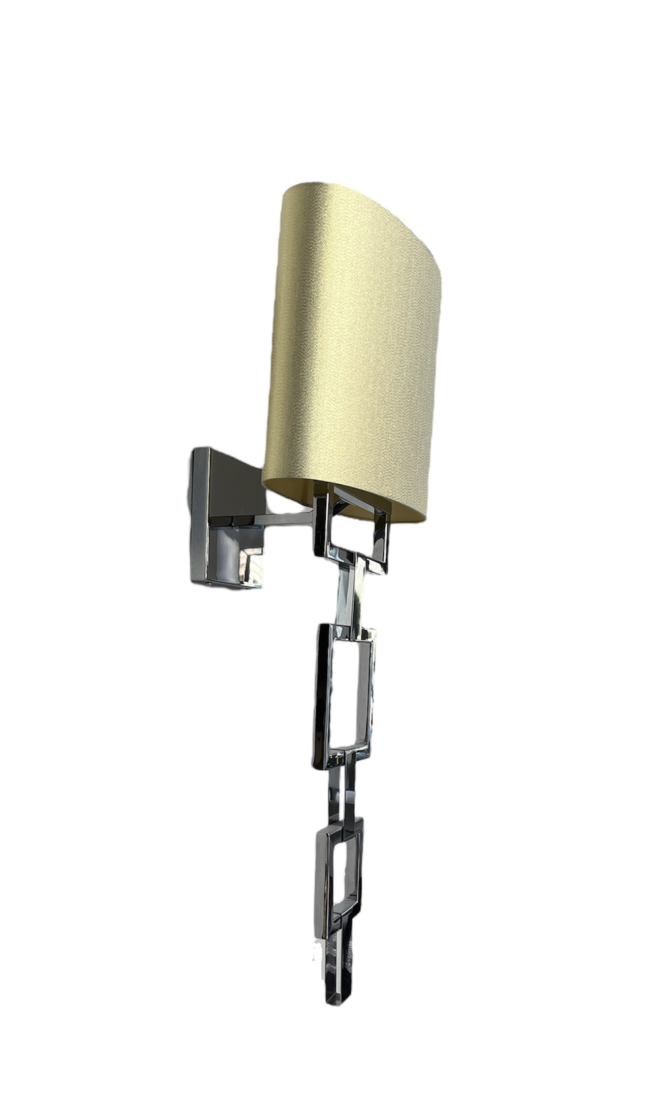 Απλίκα Denis σε χρυσό ύφασμα και ατσάλι 40x25xh.100cm- MPN Denis -brand Beby Italy - Image 5