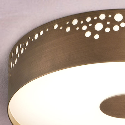 Φωτιστικό οροφής Gaia 4502 LED μπρονζέ αλουμίνιο Ø45x10xh.150cm Elesi - Image 3