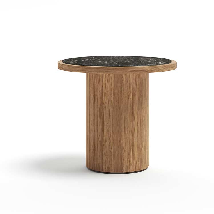 Τραπεζάκι Frisbee σε ξύλο teak σε διάσταση 50x50x50 cm - Casa Vogue