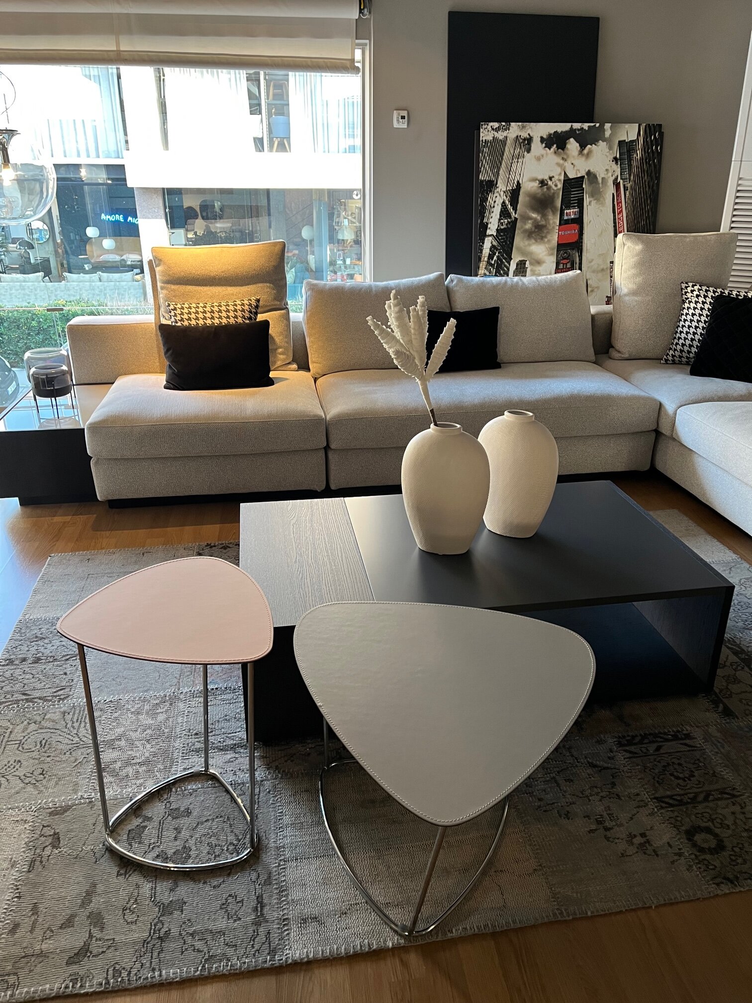 Τραπεζάκι Norman δρυς με λάκα ματ 120x70xh.34cm Alf da Fre - Image 2