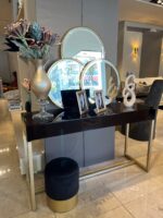 Βάζο σε πέρλα μπεζ γυαλί 502521 - 20x20xh.51cm Casa Vogue - Image 2