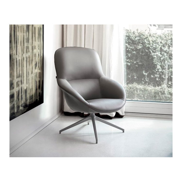 Πολυθρόνα Long Island τεχνόδερμα με μεταλλική βάση 88x90x106 Casa Vogue