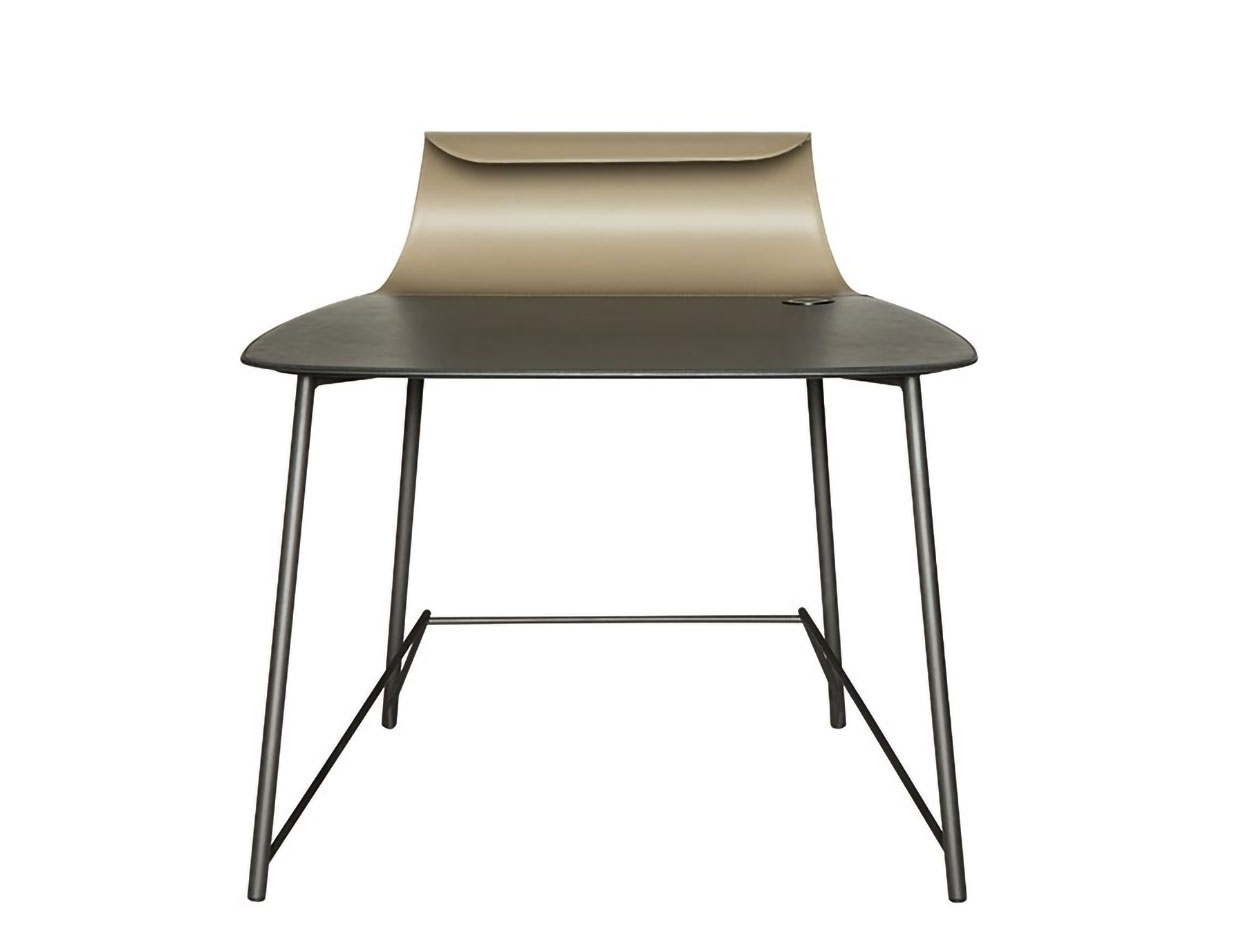 Γραφείο Surf μέταλλο με δέρμα 100x83xh.100cm Tonin Casa