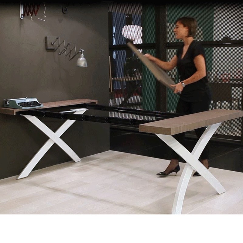 Κονσόλα Artistico με μεταλλική βάση-120x55xH75cm- Bontempi - Image 5