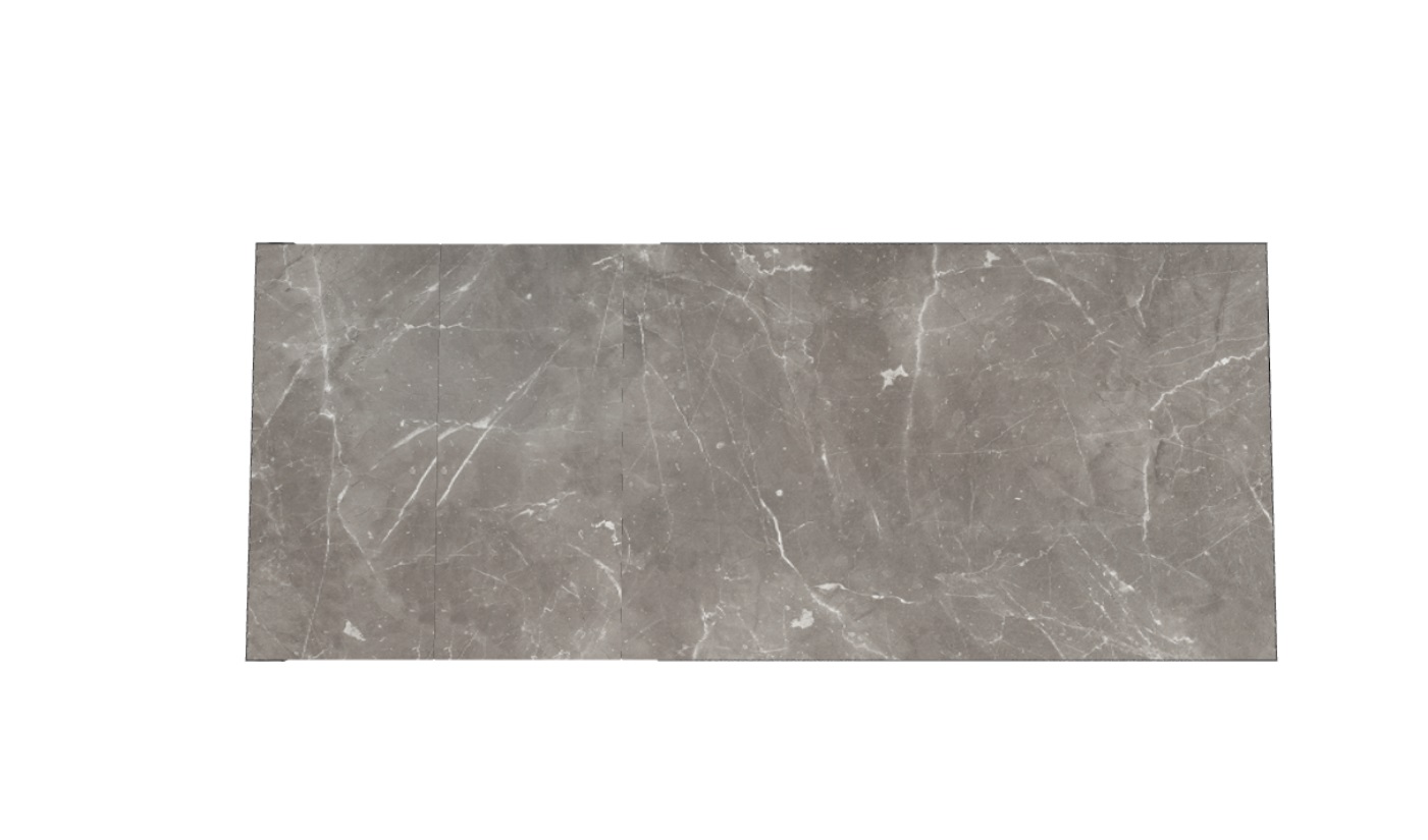 Τραπέζι Echo in ανοιγόμενο 140/180/220x90x75 πέτρα και βάση μεταλλική Casa Vogue - Image 7