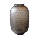 Διακοσμητικό βάζο καφέ από γυαλί GLC1689CB 23xh.34cm