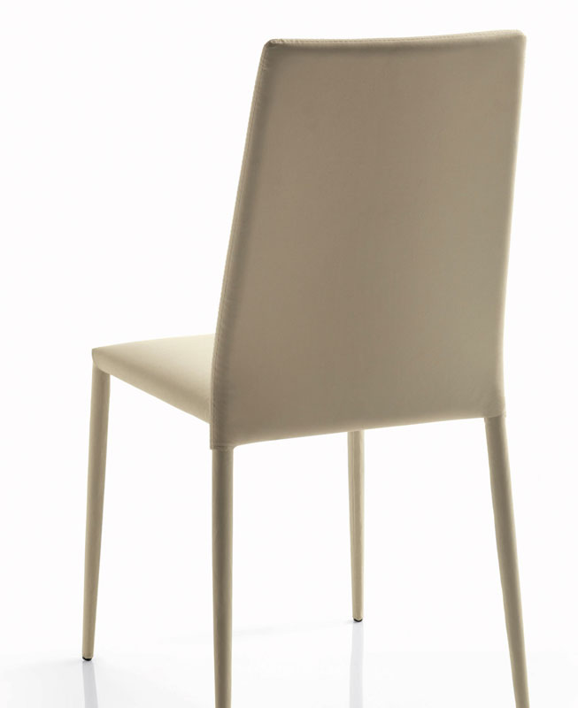 Καρέκλα Malik σε τεχνόδερμα μπεζ 47x55x48/96 Casa Vogue - Image 2