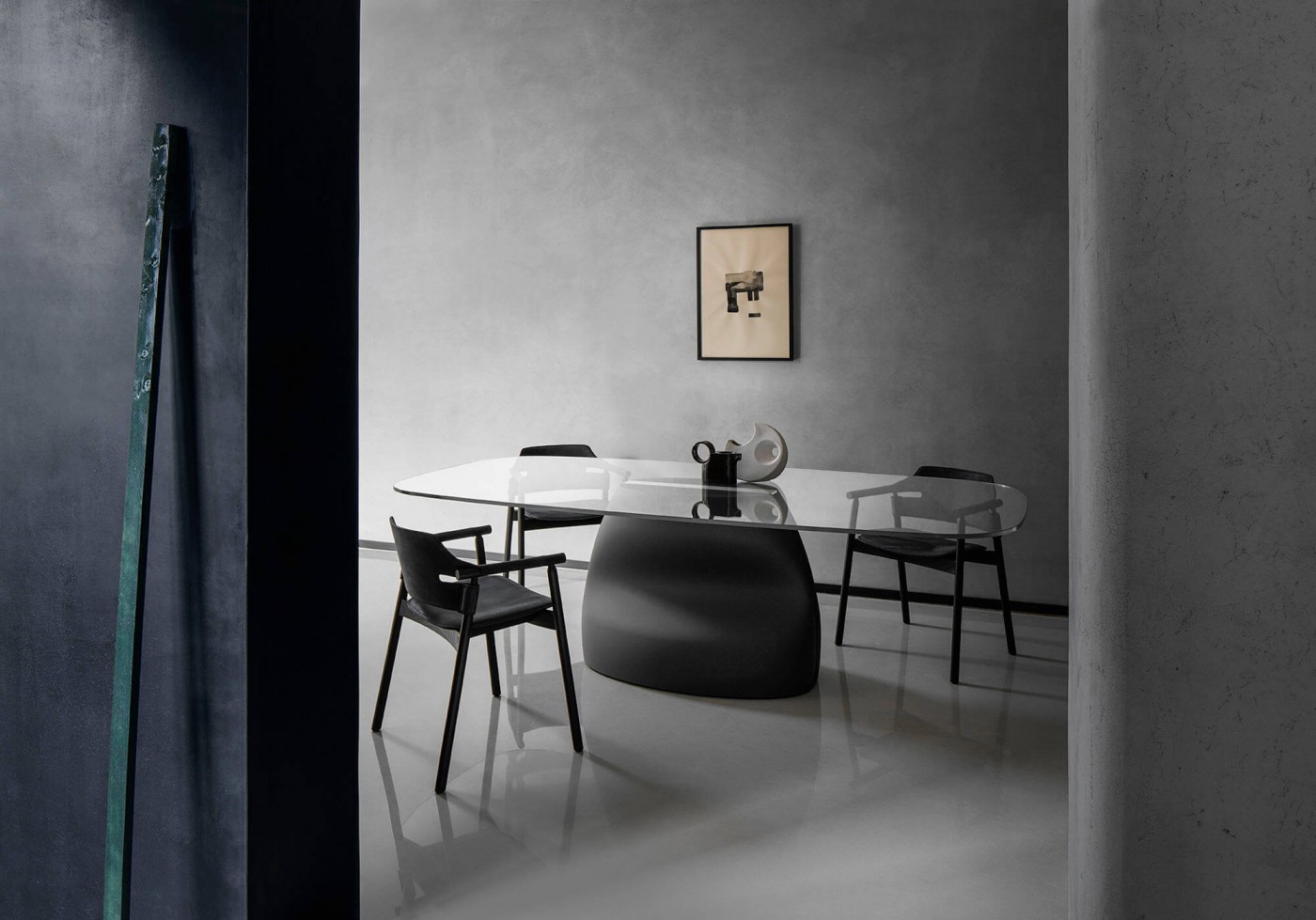 Καρέκλα Suite τύπου country δέρμα μαύρο με ξύλο 61x53xh.76 Casa Vogue - Image 2