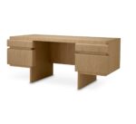 Γραφείο Colston από ξύλο δρυς-180x80x76cm-Eichholtz