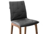 Καρέκλα Alfa γκρι τεχνόδερμα-βάση ξύλινη 45x52xh.87cm - Bontempi