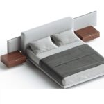 Κρεβάτι Horizon σε ύφασμα για στρώμα 160x200cm