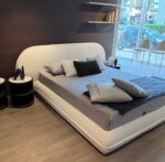 Κρεβάτι Crystal σε ύφασμα-στρώμα 160x200-εξωτερική διάσταση 250x230xh.95cm Casa Vogue - Image 4