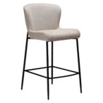 Σκαμπώ νησίδας Glam ύφασμα 49x58xh.67/96cm Dan