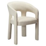 Καρέκλα Splendor λευκό ύφασμα 58x58xh.79cm - Casa Vogue