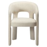 Καρέκλα Splendor λευκό ύφασμα 58x58xh.79cm - Casa Vogue - Image 2