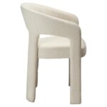 Καρέκλα Splendor λευκό ύφασμα 58x58xh.79cm - Casa Vogue - Image 4