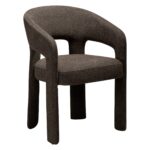 Καρέκλα Splendor καφέ ύφασμα 58x58xh.79cm - Casa Vogue