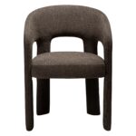 Καρέκλα Splendor καφέ ύφασμα 58x58xh.79cm - Casa Vogue - Image 5