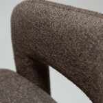 Καρέκλα Splendor καφέ ύφασμα 58x58xh.79cm - Casa Vogue - Image 9