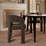 Καρέκλα Splendor καφέ ύφασμα 58x58xh.79cm - Casa Vogue - Image 3